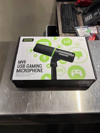 Shure MV6 USB Gaming Microphone - Black | Long & McQuade